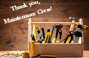 Thank You Maintenance Crew
